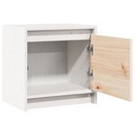 vidaXL Tables de chevet 2 Pièces Blanc 40x30 5x40 cm Bois de pin massif