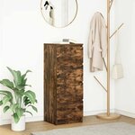 vidaXL Buffet chêne fumé 37 5x35x99 cm bois d'ingénierie