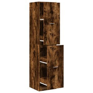 vidaXL Armoire d'apothicaire chêne fumé 40x41x174 5 cm bois ingénierie