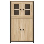 vidaXL Buffet haut chêne sonoma 62x32x106 5 cm bois d'ingénierie