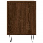 vidaXL Table de chevet chêne marron 40x35x50 cm bois d’ingénierie