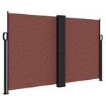 vidaXL Auvent latéral rétractable marron 140x1000 cm
