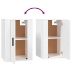 vidaXL Meubles TV muraux 2 Pièces Blanc 40x34 5x60 cm