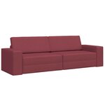 vidaXL Canapé-lit Rouge bordeaux 245 x 78 x 77 cm tissu