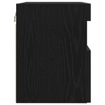 vidaXL Meuble TV mural Chêne noir 60 x 30 x 40 cm Bois d'ingénierie