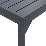 vidaXL Table d'Extension Anthracite 180 x 80 x 76 cm Acier
