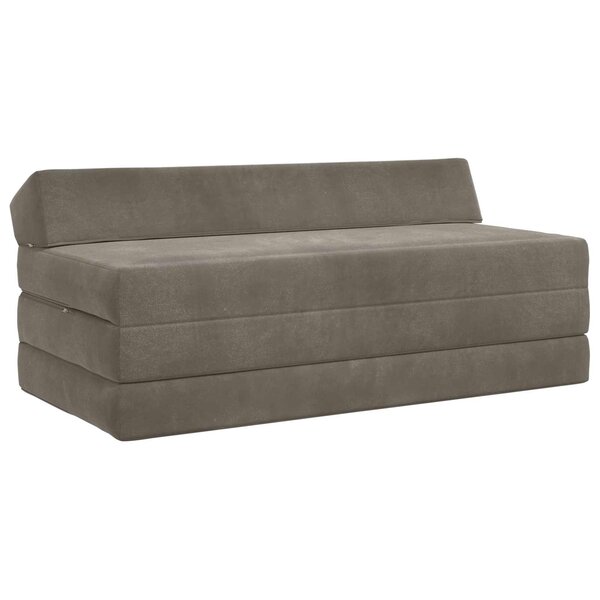 vidaXL Canapé-lit pliable Gris clair 120 x 60 x 49 cm Tissu