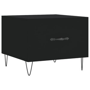vidaXL Table basse Noir 50x50x40 cm Bois d'ingénierie