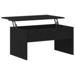 Table basse en chêne noir vidaXL - 80 x 50.5 x 41.5 cm