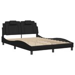 vidaXL Cadre de lit Viana sans matelas noir 120x200 cm similicuir