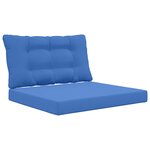 vidaXL Coussin de canapé d'extérieur Polyester Bleu royal 80 x 68 5 cm