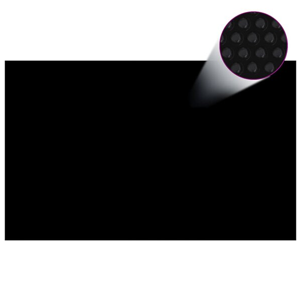 vidaXL Couverture de piscine Noir 260 x 160 cm PE