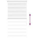 vidaXL Store zèbre blanc 80x150 cm largeur du tissu 75 9 cm polyester