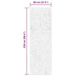 vidaXL Tapis ARBIZU intérieur extérieur design vintage 80x250 cm