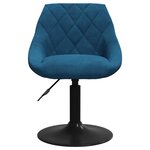 vidaXL Tabouret de bar Bleu Velours