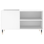 vidaXL Armoire à disques blanc 85x38x48 cm bois d'ingénierie
