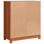 vidaXL Buffet Brun cire 70 x 35 x 80 cm Pin massif