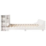 vidaXL Cadre de lit sans matelas blanc 180x200 cm bois massif de pin