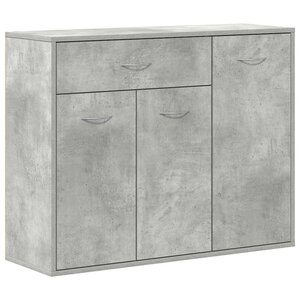 vidaXL Buffet Gris béton 88x30x70 cm Bois d'ingénierie