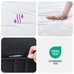 vidaXL Matelas à ressorts bonnell moyen 70x200 cm
