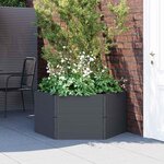 vidaXL Jardinière anthracite PP