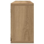 vidaXL Étagère murale avec étagère 4 Pièces Chêne artisan 80 x 15 x 26 cm