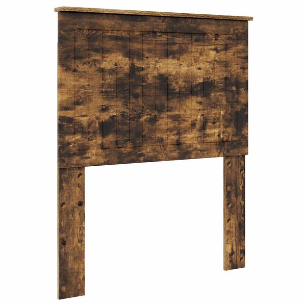 vidaXL Tête de lit avec tête de lit Chêne fumé 80 cm Bois d'ingénierie