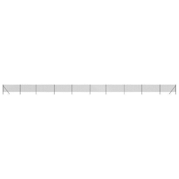 vidaXL Clôture à mailles losangées anthracite 0 8x25 m