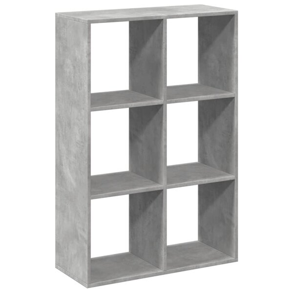 vidaXL Étagère séparatrice de pièce gris béton 69 5x29x103 5 cm