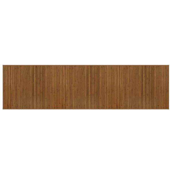 vidaXL Tapis rectangulaire marron 80x300 cm bambou