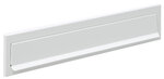 Entrée de boîte aux lettres en acier pour porte  mur  C-613  33 5 x 3 cm  Blanc