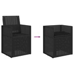 vidaXL Chaises de jardin salle à manger 2 Pièces Anthracite PP