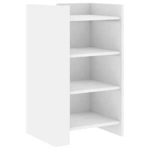 vidaXL Buffet blanc 45x35x75 cm bois d'ingénierie