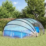 vidaXL Dôme de tente de piscine Transparent 538 x 440 x 204 cm PVC