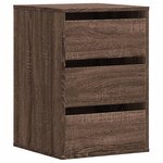 vidaXL Commode d'angle chêne marron 40x41x58 cm bois d'ingénierie