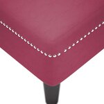 vidaXL Fauteuil long avec coussin et accoudoir droit rouge bordeaux