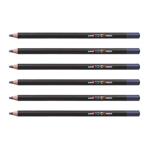 Crayon de couleur kpe200 bmar bleu marine x 6 POSCA