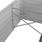 vidaXL Lit surélevé de jardin Anthracite 320x80x77 cm Acier galvanisé