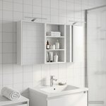 vidaXL Ensemble de Meubles de Salle de Bain 3 Pièces 126 x 16 x 62.5 cm