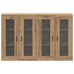 vidaXL Armoires Murales 2 Pièces Chêne Artisan 69.5 x 34 x 90 cm - Bois Réalisé