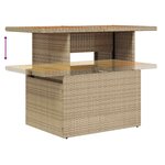 vidaXL Ensemble de salle à manger pour jardin 9 Pièces Beige  Gris