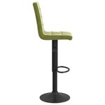 vidaXL Tabourets de bar lot de 2 vert clair velours