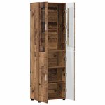 vidaXL Haut Armoire avec étagère FLORIN Bois ancien 60 x 35 x 182 cm