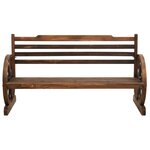vidaXL Banc de jardin 142 cm Bois de sapin massif