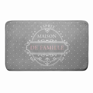 Tapis de Bain 45x75 cm Microfibre Maison de Famille