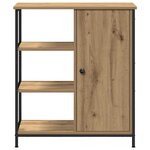 vidaXL Buffet chêne artisanal 70 x 30 x 80 cm Bois d'ingénierie