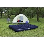 Bestway Lit gonflable floqué avec pompe à pied intégrée 191x137x28 cm