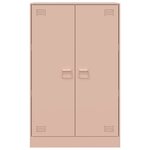 vidaXL Buffet rose 67x39x107 cm acier