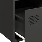 vidaXL Buffet noir 68x39x73 5 cm acier laminé à froid