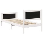 vidaXL Cadre de lit avec tête de lit Gris clair 80 x 200 cm tissu